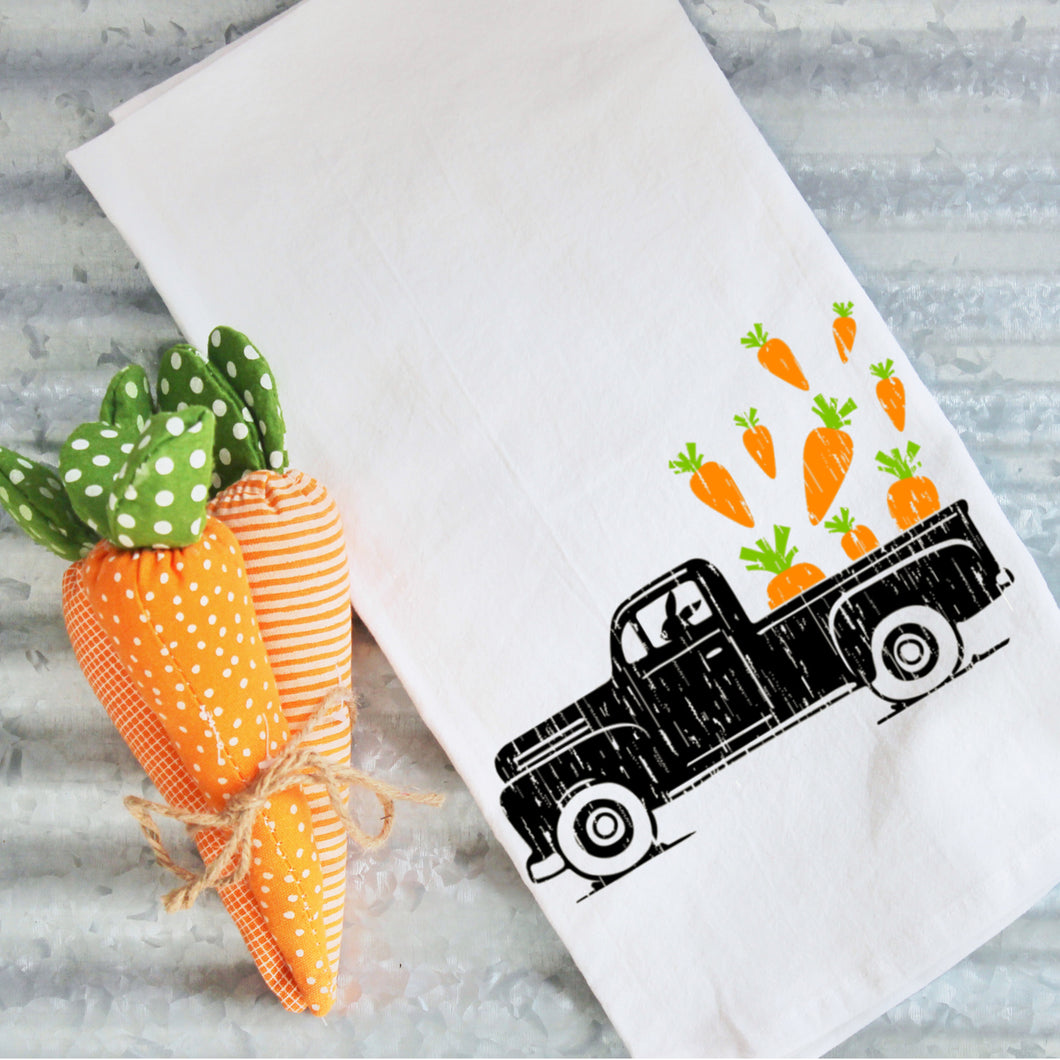 Tea Towels- Easter On the Farm Truck, Graphic Tea Towels