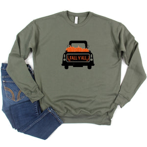 Fall Y'all Truck Crewneck Sweatshirt