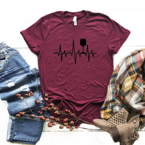 Heartbeat Wine-Plus Size