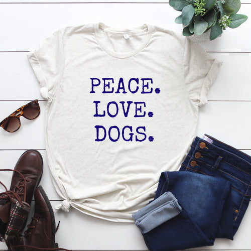 Peace. Love. Dogs.-Plus Sizes