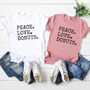 Peace. Love. Donuts.-Plus Size