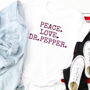Peace. Love. Dr. Pepper.-Plus Size
