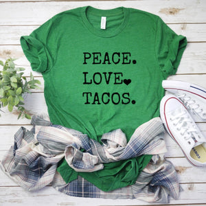 Peace. Love. Tacos.-Plus Size