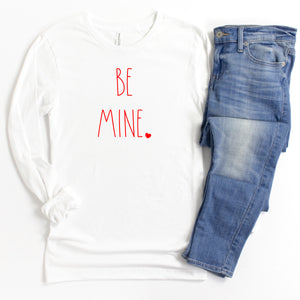 Long Sleeve: Be Mine (Red)-Plus Sizes