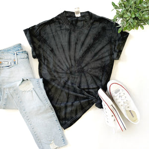 Fun Tie-Dye Tee-Spider Black