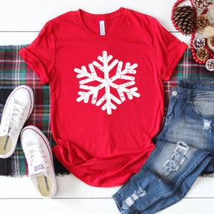 Distressed Snowflake-Plus Sizes