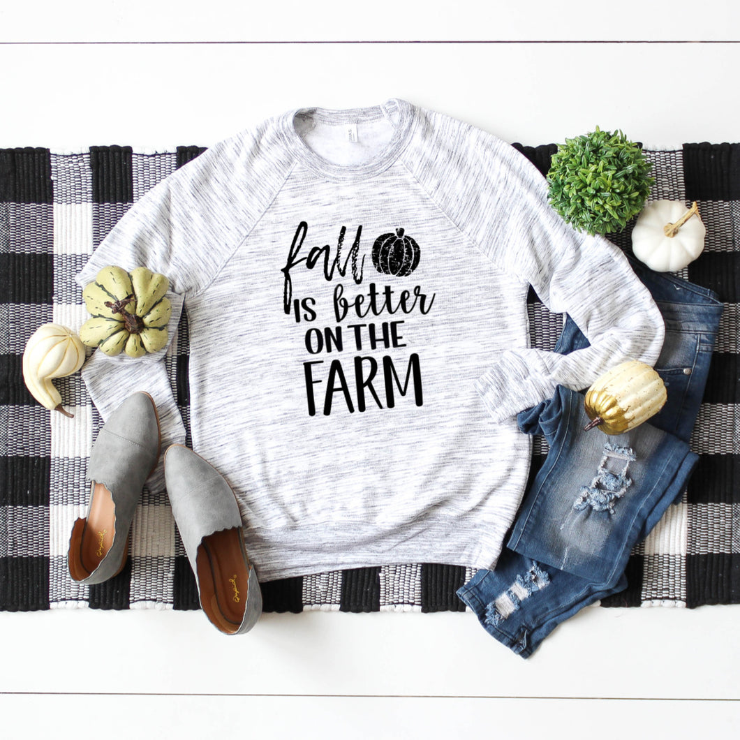 Fall is Better on the Farm Crewneck Sweatshirt
