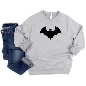 Hipster Bat Crewneck Sweatshirt
