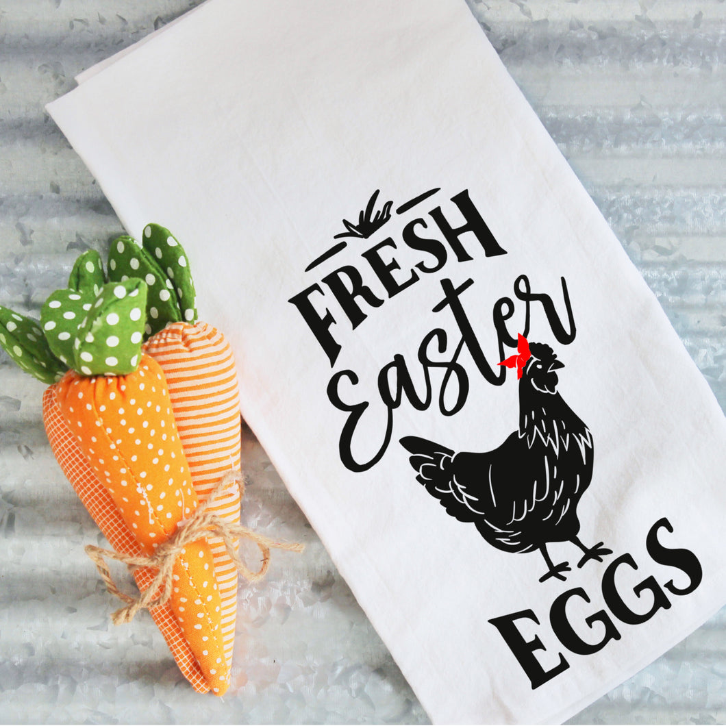 Tea Towels- Fresh Easter Eggs, Graphic Tea Towels
