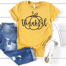 Distressed Thankful Pumpkin-Plus Sizes