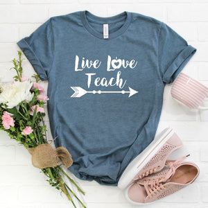 Live Love Teach (White)