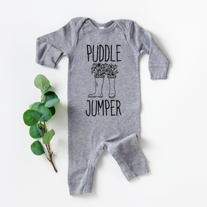 Puddle Jumper with Flowers Coverall