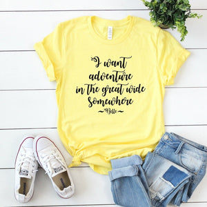 I Want Adventure In The Great Wide Somewhere-Plus Sizes
