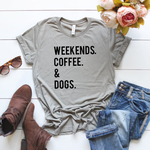 Weekends Coffee & Dogs-Plus Sizes